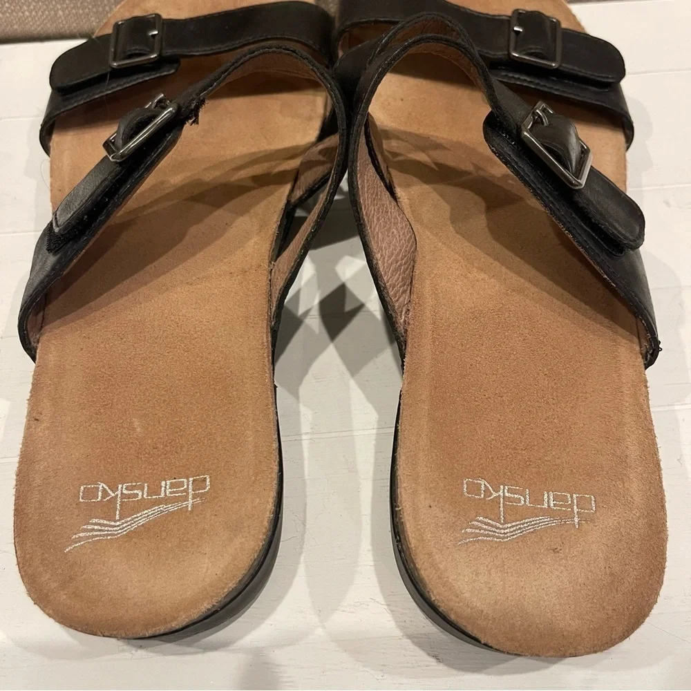 Dansko  Strappy Sandals Womens Shoes Size 41 EU 10.5-11 US Black Leather buckles